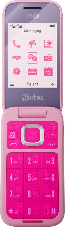 HMD Barbie mobiltelefon (rosa) - Använt skick – Tydliga spår av användning