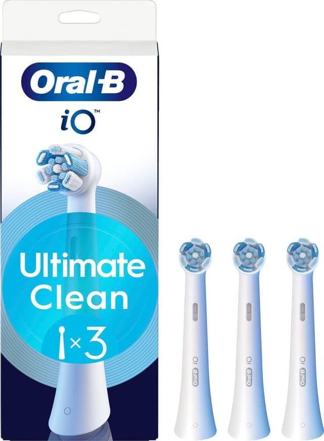 Oral-B iO Ultimate Clean tandborstrefill 373470 3st (vit) - Nyskick - i originalförpackning