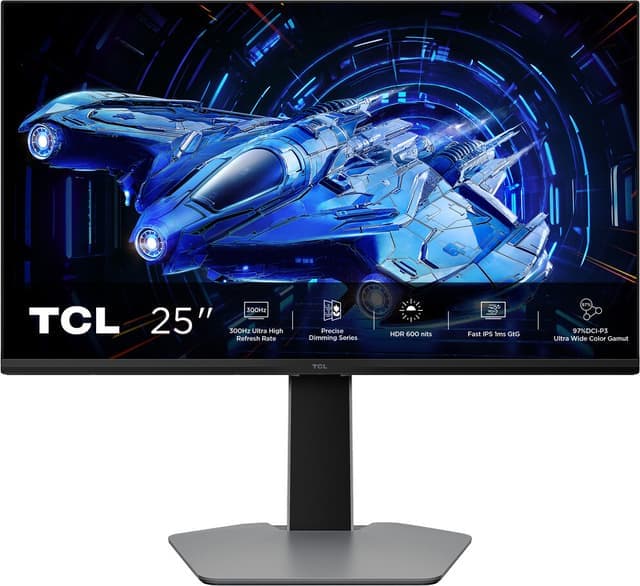 TCL 25G64 25/FHD/MiniLED/300Hz/1ms/HAS datorskärm - Bra skick – Mindre spår av användning