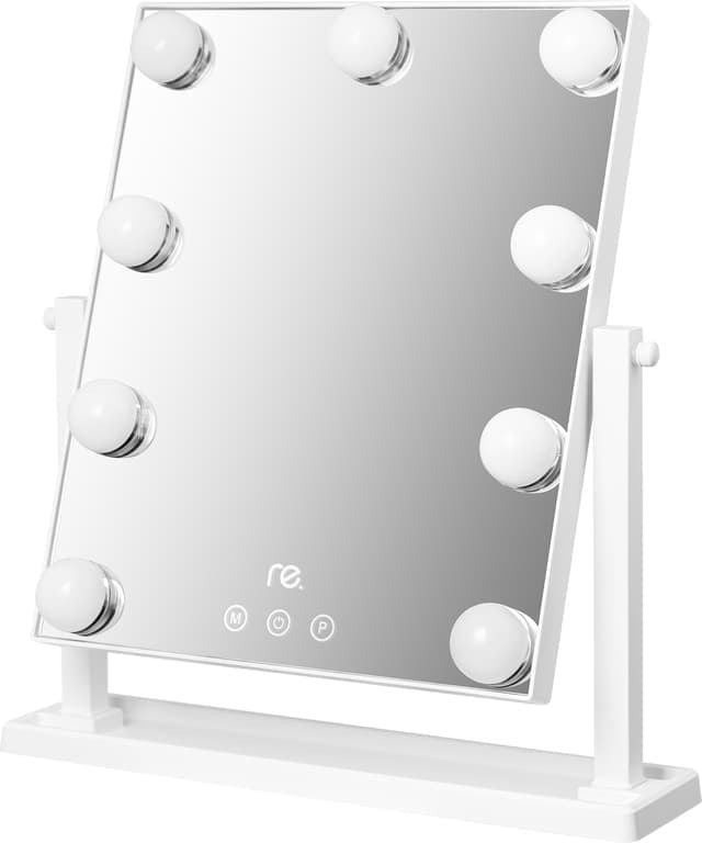 re. Hollywood-spegel med 9 LED-lampor - Nyskick - i originalförpackning