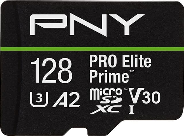 PNY PRO Elite Prime microSD-kort 128 GB - Nyskick - originalförpackning saknas