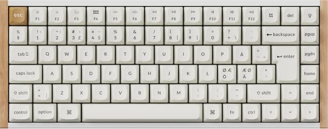 Keychron K2 HE SE Wood White trådlöst gamingtangentbord" - Nyskick - i originalförpackning
