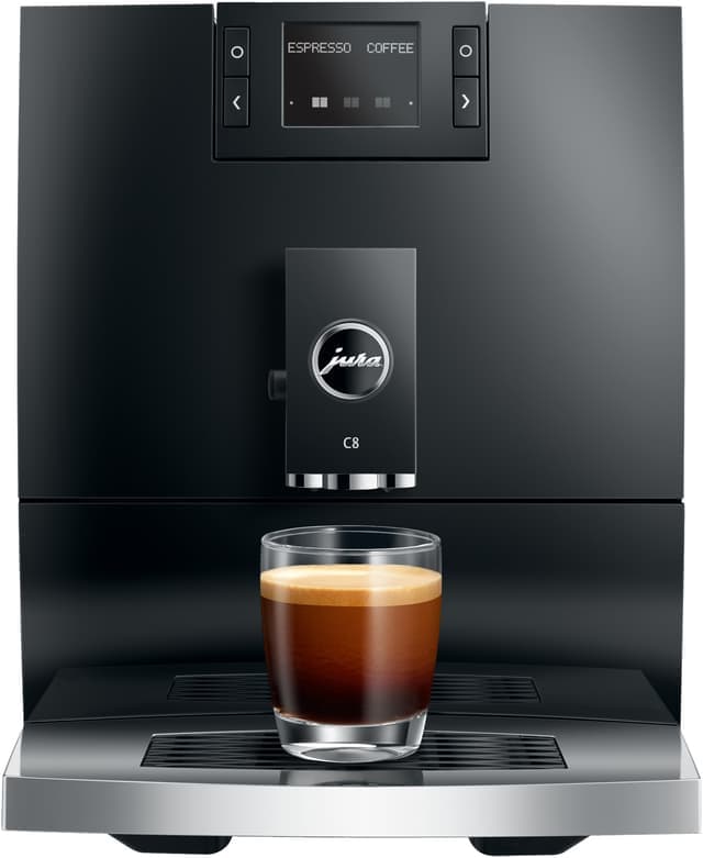 Jura C8 Helautomatisk Espressomaskin 15603 (Piano Black) - Nyskick - originalförpackning saknas