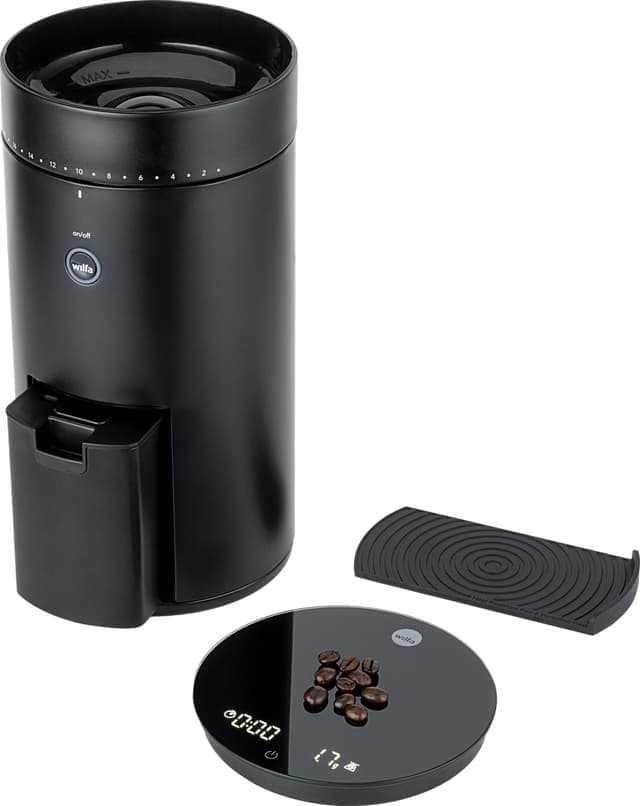 Wilfa Uniform Evo kaffekvarn CG4B-S150 (svart) - Fint skick - lite slitage