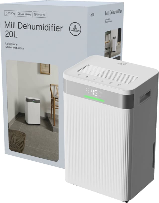 Mill luftavfuktare MDH20 (Mill white) - Nyskick - i originalförpackning