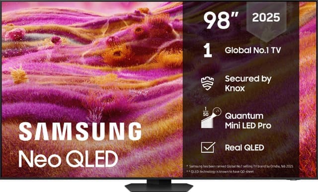 Samsung 98" QN90F Neo QLED 4K MiniLED Smart TV (2025) - Nyskick - i originalförpackning
