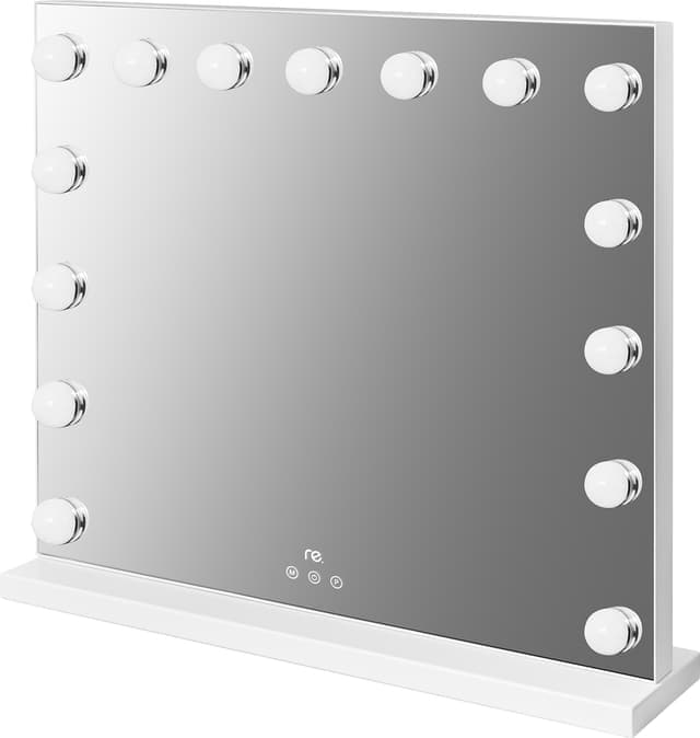 re. Hollywood-spegel med 15 LED-lampor - Nyskick - originalförpackning saknas