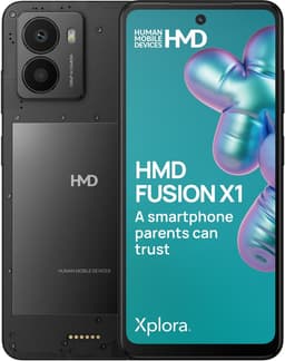 HMD Fusion X1 smartphone 6/128GB (svart) - Bra skick – Mindre spår av användning