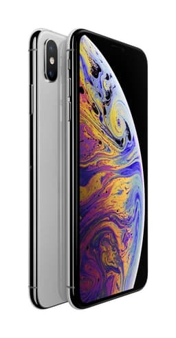 Apple iPhone XS Max - 4G smartphone - double SIM / Mémoire interne 64 Go - écran OEL - 6.5" - 2688 x 1242 pixels (120 Hz) - 2x caméras arrière 12 MP, 12 MP - 2x front cameras 7 MP - argent