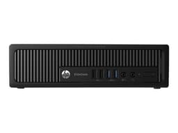 HP EliteDesk 800 G1 - Ordinateur de bureau ultrafin Core i5 4570S / jusqu'à 3.6 GHz - vPro - RAM 4 Go - HDD 500 Go - DVD SuperMulti - HD Graphics 4600 - Gigabit Ethernet - Win 7 Pro 64 bits (comprend Licence Windows 8 Pro 64 bits) - moniteur : aucun - Sm