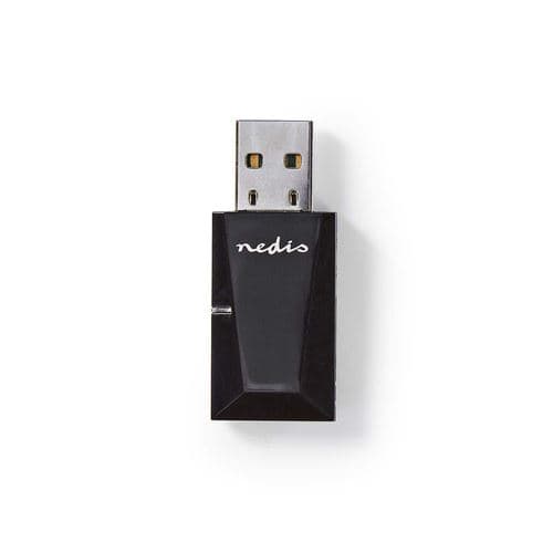 Nedis N300 Wireless Network Mini Dongle - Adaptateur réseau - USB 2.0 - 802.11b/g/n - noir