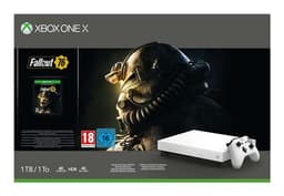 Pack Console Xbox One X 1 To Edition Limitée Robot White + Fallout 76