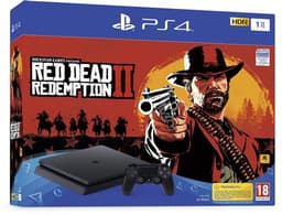 Pack Console Sony PS4 Slim 1 To Noir + Red Dead Redemption 2
