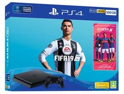 Pack Console Sony PS4 Slim 500 Go Noir + FIFA 19