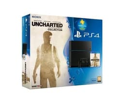 Pack Console Sony PS4 500 Go Noire + Uncharted Collection + Carte PS Plus 90 jours