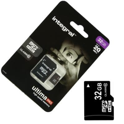 Carte 32 Go Classe 10 Micro Sd Hc + Adapt Sd Integral Pour Wiko Stairway / Darknight