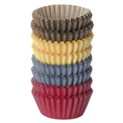 tescoma delicia lot de 200 caissettes en papier coloré pour cuisson au four 4 cm