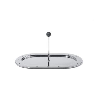ALESSI MG34 PLATEAU PLATEAU EN ACIER INOXYDABLE 18/10 BRILLANT ET PA