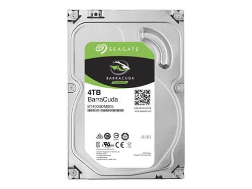 Seagate Barracuda ST4000DM005 - Disque dur - 4 To - interne - 3.5" - SATA 6Gb/s - mémoire tampon : 64 Mo