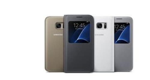 Etui Samsung S View Noir pour Galaxy S7 Edge