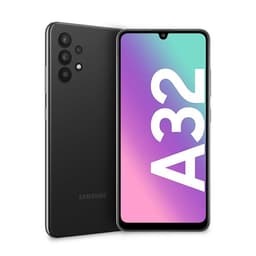 Samsung Galaxy A32 - 4G smartphone - double SIM - RAM 4 Go / Mémoire interne 128 Go - microSD slot - écran OEL - 6.4" - 2400 x 1080 pixels - 4x caméras arrière 64 MP, 8 MP, 5 MP, 5 MP - front camera 20 MP - noir génial