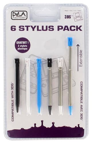Pack 6 stylets pour 3DS DEA
