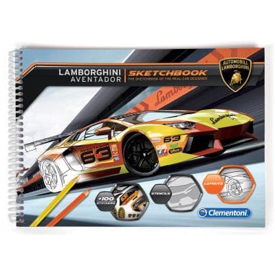 Cahier à dessins : Lamborghini Aventador Clementoni