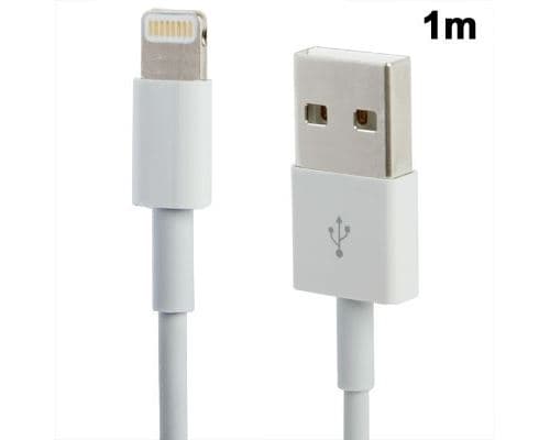 Câbles pour iphone x / 8 et 8 plus / 7 et 7 plus / 6 et 6s et 6 plus et 6s plus / 5 et 5s et se et 5 c / ipad 1m oem version lightning vers usb données synchronisation / câble chargement