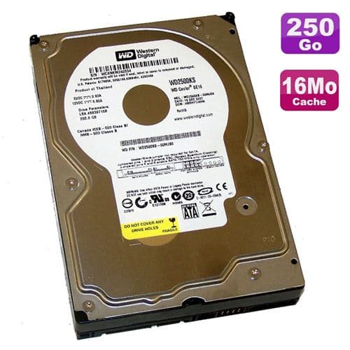 Disque dur 250go sata 3.5' wd caviar se16 wd2500ks-00mjb0 7200rpm 16mo