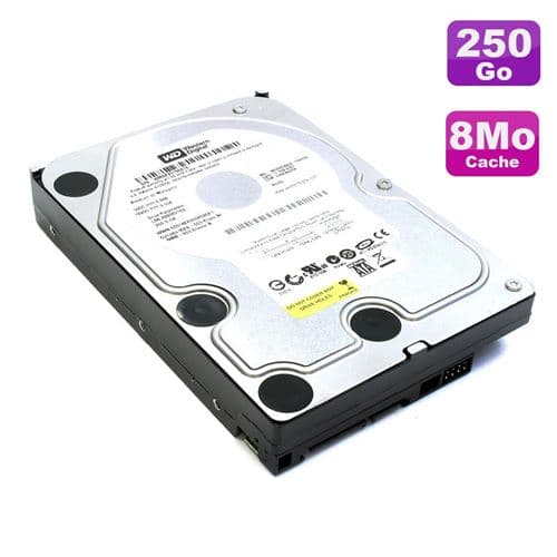 Disque dur 250go sata 3.5' western digital av wd2500avjs-63tba0 7200rpm 8mo