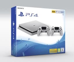 Console Sony PS4 500 Go Argent + 2ème manette DualShock 4 Argent