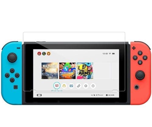 INECK® Nintendo Switch Verre Trempé Protecteur d'écran Protection Résistant aux éraflures Glass Screen Protector Vitre Tempered