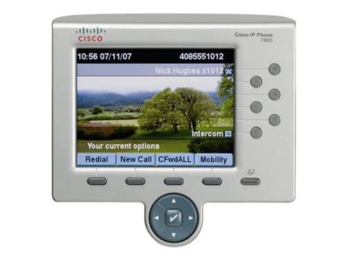 Cisco Unified IP Phone 7965G - Téléphone VoIP - SCCP, SIP - 6 lignes - argent, gris foncé