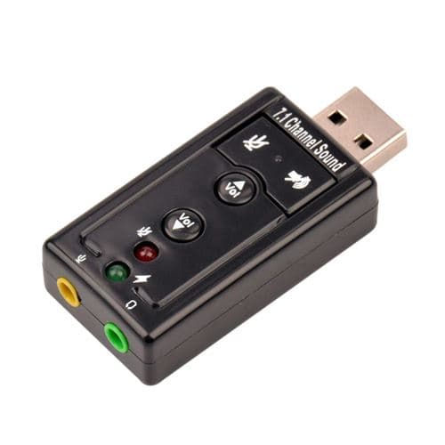 VSHOP ® USB 2.0 7.1 Canal externe USB Audio Carte Son Adaptateur avec 3.5mm Casque Microphone pour PC , Ordinateur de bureau