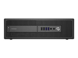 HP EliteDesk 800 G2 - SFF - Core i5 6500 / 3.2 GHz - RAM 8 Go - SSD 240 Go, HDD 500 Go - DVD - HD Graphics 530 - Win 10 Pro - moniteur : aucun - noir - reconditionné