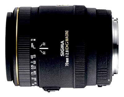 Sigma DG EX 70 mm f/2.8 Macro, Monture Nikon