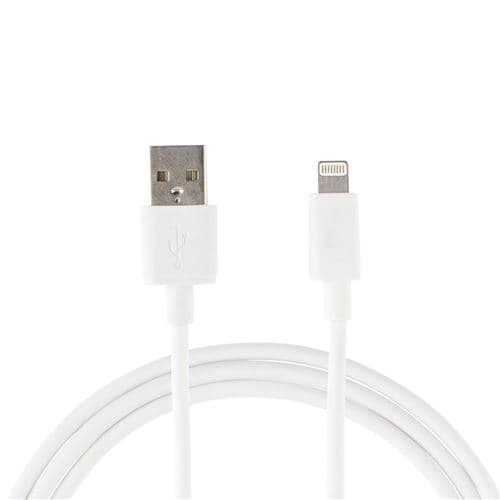 INECK® Câble de données USB vers compatible Lightning synchronisation Charge pour Apple iPhone 6 6S Plus 5S 5 C 7 7 plus 8 X Blanc (2 m)