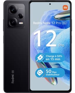 Smartphone Xiaomi Redmi Note 12 Pro 6,67" 5G Double nano SIM 128 Go Noir