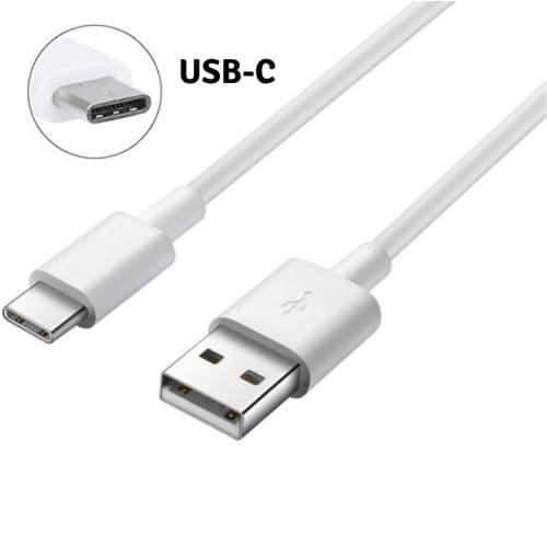 Cable USB-C Chargeur Blanc Pour ONEPLUS 7 PRO / ONEPLUS 7 / ONEPLUS 6T / ONEPLUS 6 / ONEPLUS 5T / ONEPLUS 5 / ONEPLUS 3T / ONEPLUS 3 - Cable Type USB-C Mesure 1 Metre Phonillico®