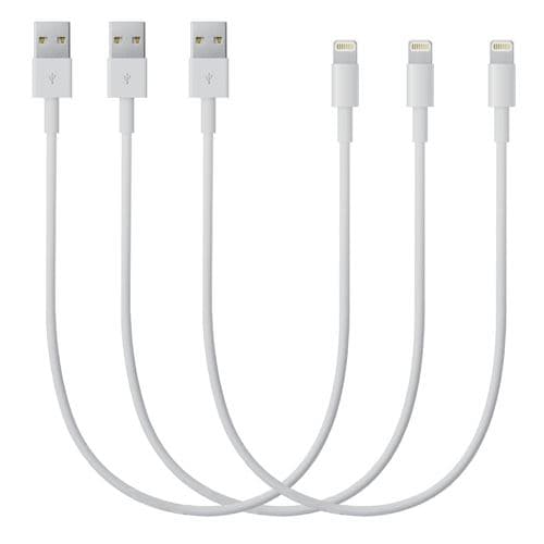 Alpexe® Lot 3 Cables USB Lightning Chargeur COMPATIBLES Apple iPhone 2 Metres
