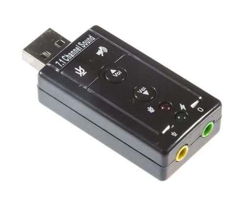 INECK® Adaptateur Audio USB 7.1 canaux / Alimenté par port USB / Interface audio très flexible