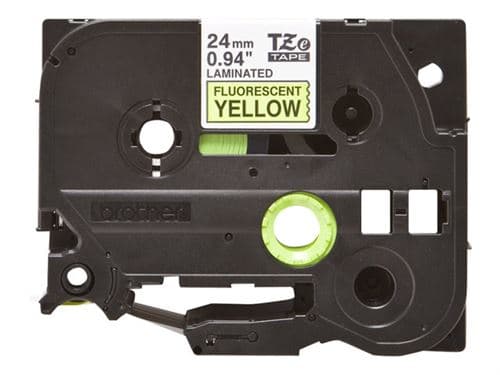 Brother TZe-C51 - Noir sur jaune - Rouleau (2,4 cm x 5 m) 1 cassette(s) bande fluorescente - pour Brother PT-D600; P-Touch PT-2470, 3600, D800, E550, H500, P750; P-Touch Cube Plus PT-P710