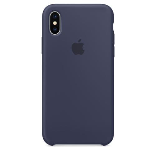 Coque en silicone Apple Bleu nuit pour iPhone X