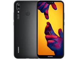 Huawei P20 lite - 4G smartphone - RAM 4 Go / Mémoire interne 64 Go - microSD slot - Écran LCD - 5.84" - 2280 x 1080 pixels - 2x caméras arrière 16 MP, 2 MP - front camera 16 MP - noir minuit