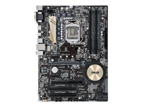 ASUS Z170-K - Carte-mère - ATX - LGA1151 Socket - Z170 Chipset - USB 3.0, USB 3.1, USB-C - Gigabit LAN - carte graphique embarquée (unité centrale requise) - audio HD (8 canaux)