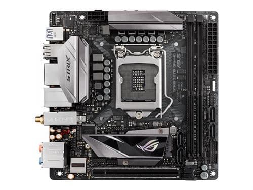 ASUS ROG STRIX Z270I GAMING - Carte-mère - mini ITX - LGA1151 Socket - Z270 Chipset - USB 3.0, USB 3.1, USB-C - Bluetooth, Gigabit LAN, Wi-Fi - carte graphique embarquée (unité centrale requise) - audio HD (8 canaux)