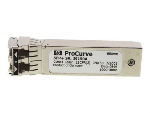 HPE X132 - Module transmetteur SFP+ - 10GbE - 10GBase-SR - LC/UPC multimode - jusqu'à 300 m - 850 nm - pour HPE 6120, 6600; ProLiant DL360p Gen8; HPE Aruba 2930F 24, 2930F 48, 5406; CX 10000