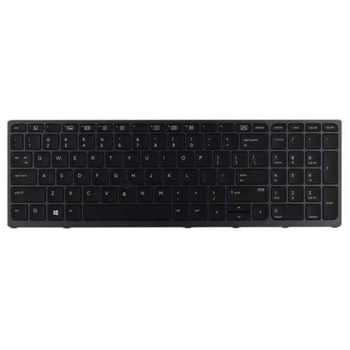 HP Clavier allemand pour ZBook 17 G3 Noir