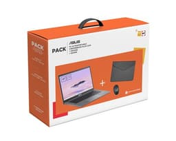 Pack Chromebook Plus Asus CX3402CBA-MW0306 14" Intel Core i3-1215U 8 Go RAM 256 Go eMMC Ecran tactile Gris