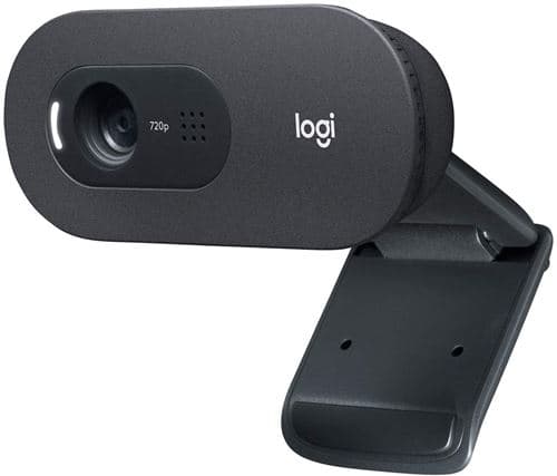 Webcam Logitech C505 HD - USB HD 720p pour Ordinateur de Bureau et Ordinateur Portable, avec Microphone Longue Portée, Compatible avec PC ou Mac